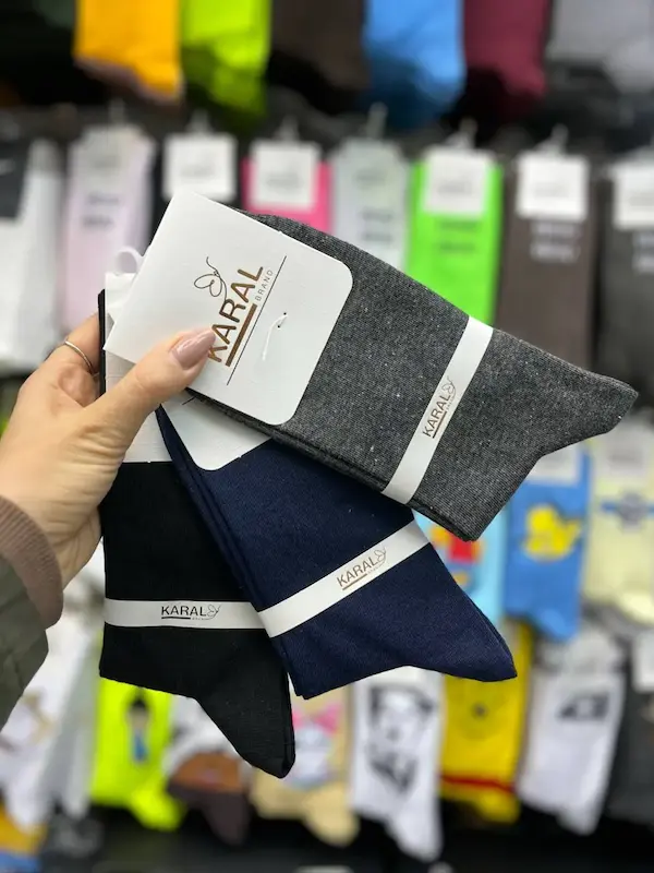 جوراب مردانه پنبه ای