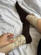 جوراب فانتزی قهوه ای ۳