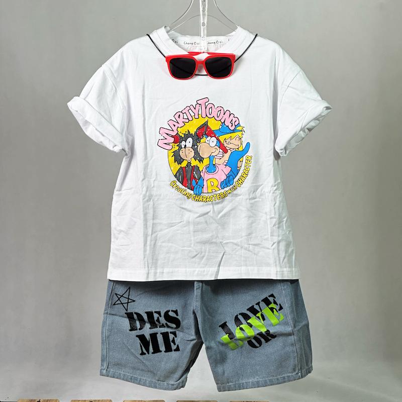 🌟 متن محصول ست تی‌شرت و شلوارک لی Marty Toons 