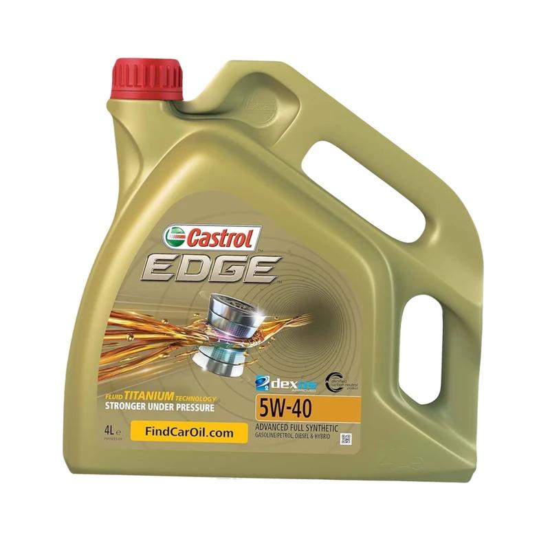 روغن موتور خودرو بنزینی کاسترول مدل 5w40 edge حجم 4 لیتر
