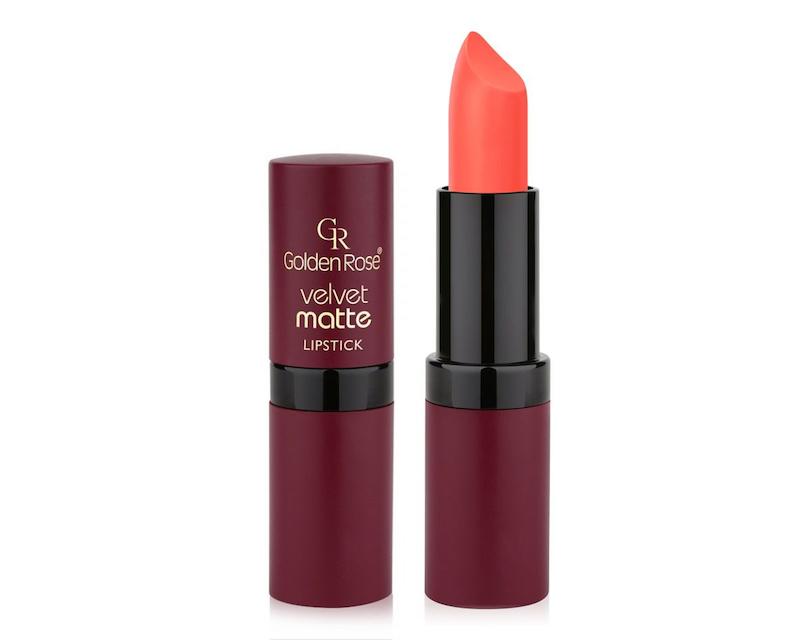 رژ لب جامد گلدن رز مدل Velvet Matte
