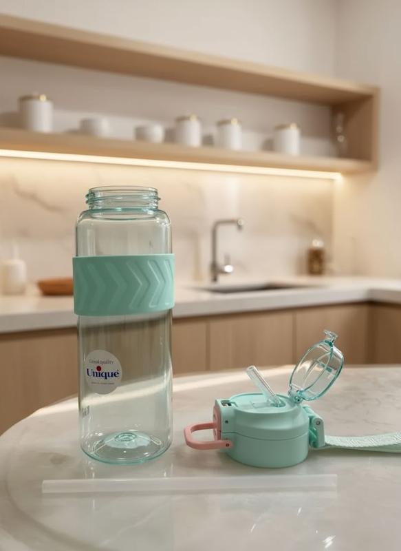 قمقمه یک لیتری یونیک دوحالته نی دار وراحت نوش