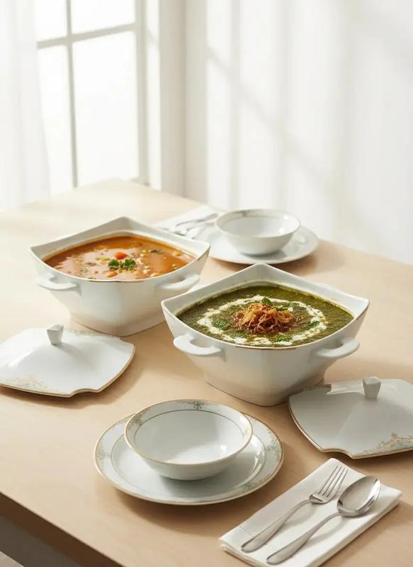 کاسه درب دارسوپ چینی 