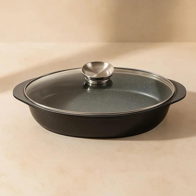 تابه ماهی درب داردودسته یونبک