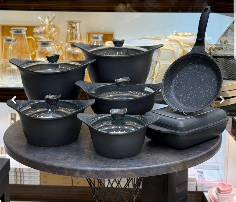 سرویس قابلمه ۱۳پارچه بایو گرانیتی موناکوکاراجا 