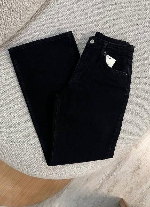 جین مشکی wide leg