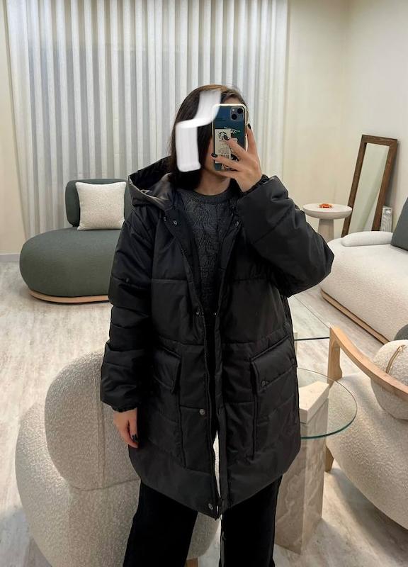 کاپشن مشکی Daily Puff