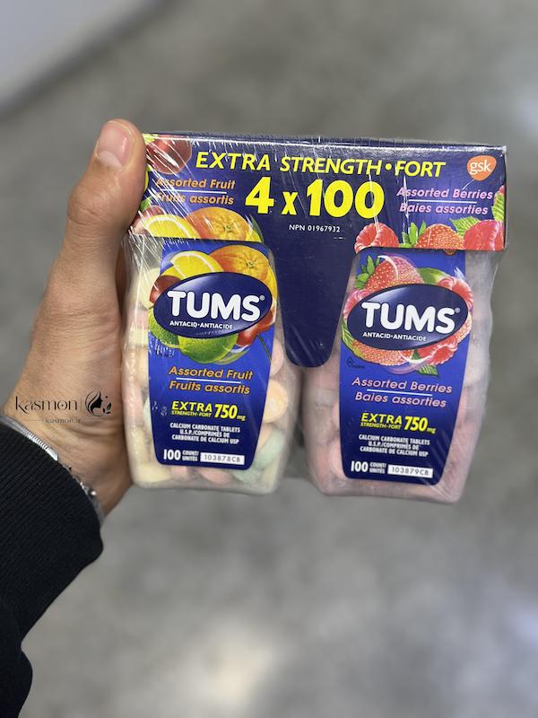  تسکین دهنده درد معده اکسترا استرانگ تامز Tums Extra Strength 