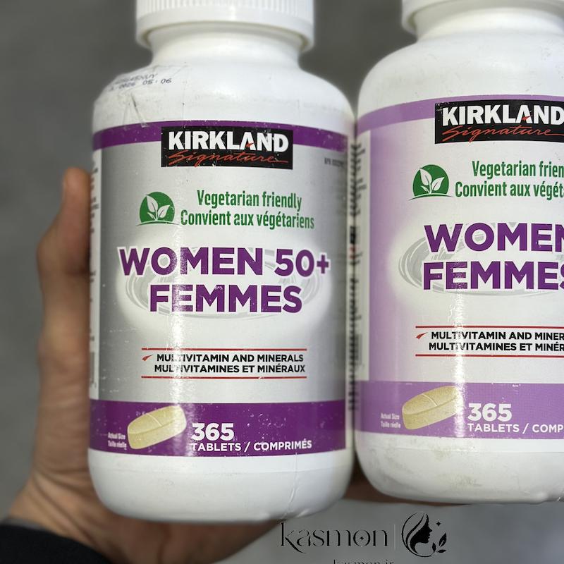 قرص مولتی ویتامین خانم‌های بالای 50 سال کرکلند+50 Kirkland Signature Women 