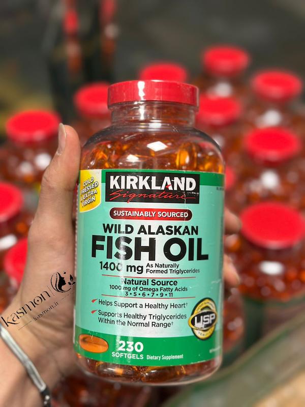 کپسول امگا 3 روغن ماهی وحشی آلاسکا کرکلند 1400 میلی گرم 230 عددی