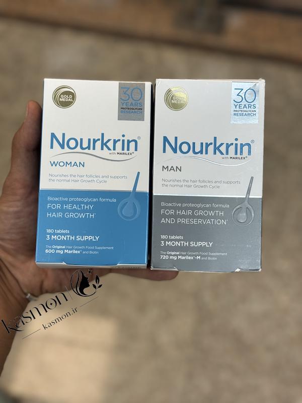 قرص تقویت مو  و ضد ریزش نورکرین زنانه و مردانه Nourkrin