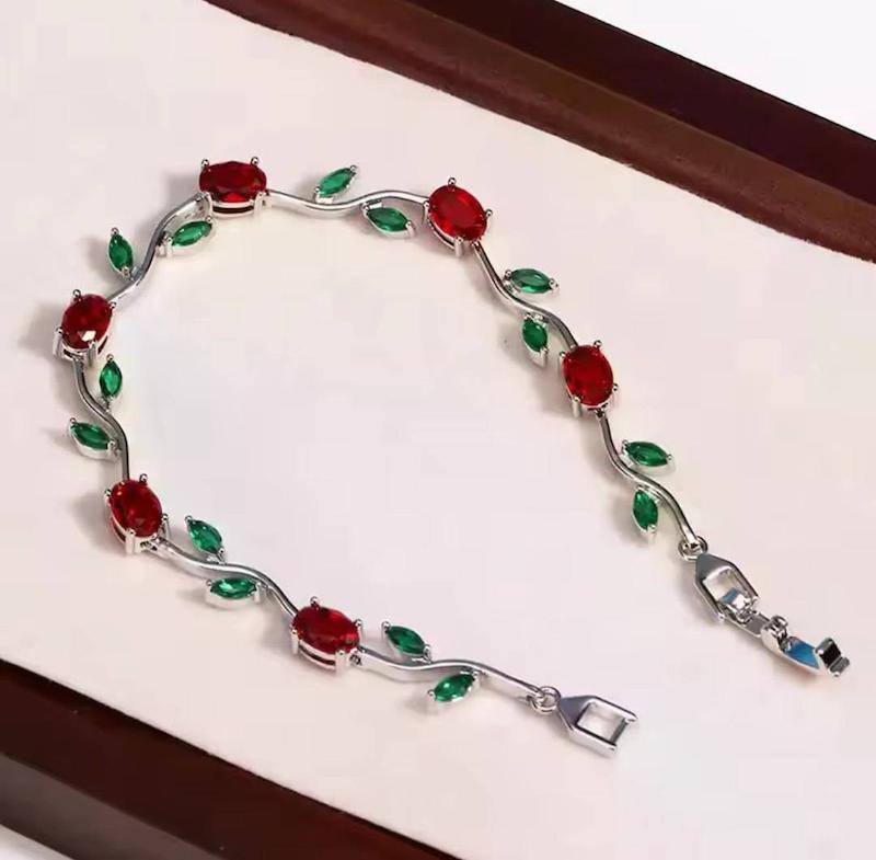 دستنبد گل رز جواهری 
