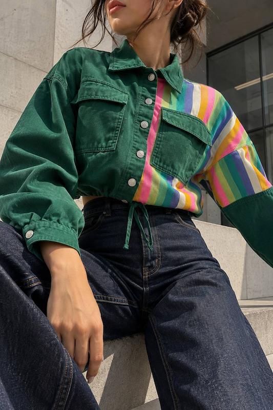 کت جین رنگی ZARA