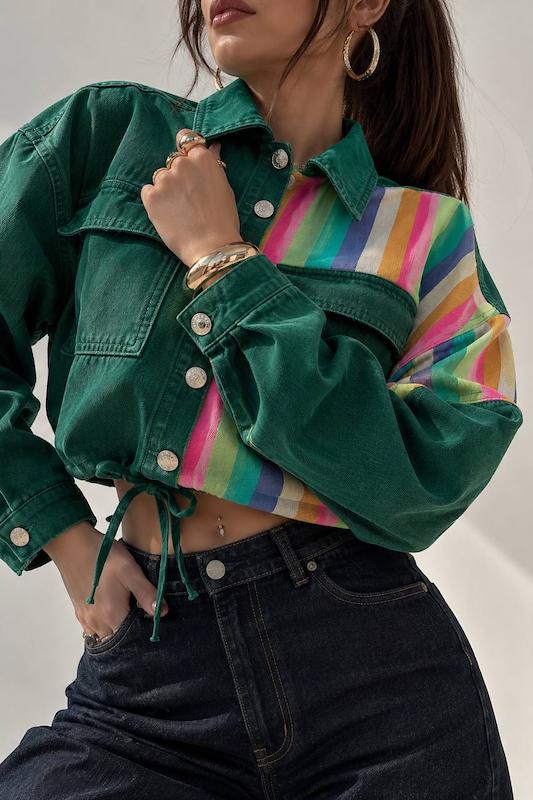 کت جین رنگی ZARA