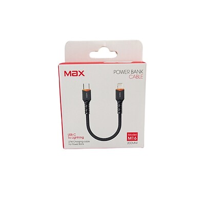 کابل پاوربانکی  M16 PD  مکس MAX طول 20 سانتی متر