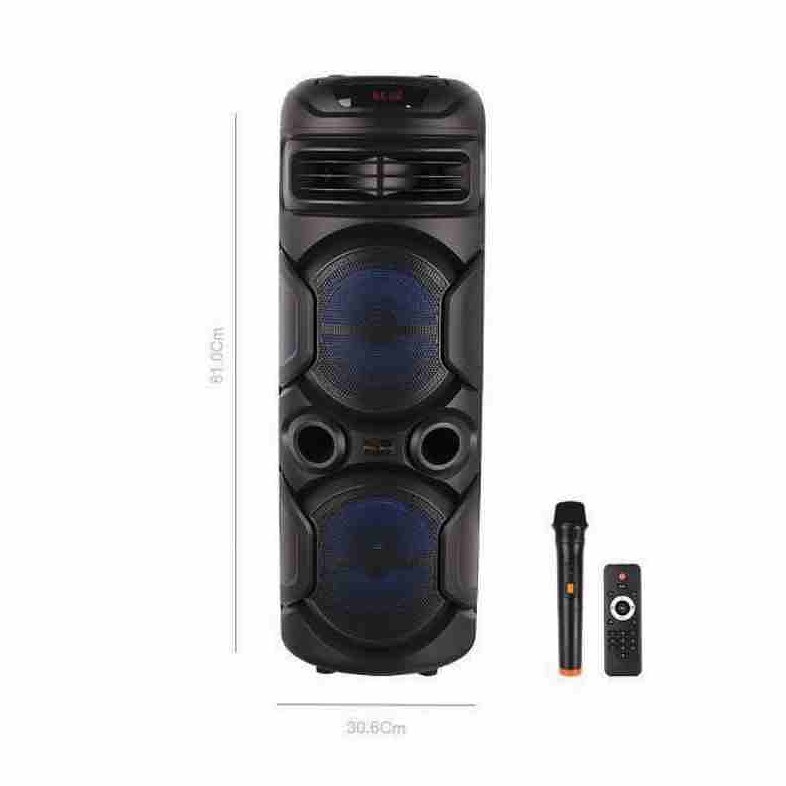 اسپیکر مدل RS_D40  بلوتوثی برند رویال سوند Sound Royal چمدانی رم و فلش خور + میکروفون و ریموت کنترل   