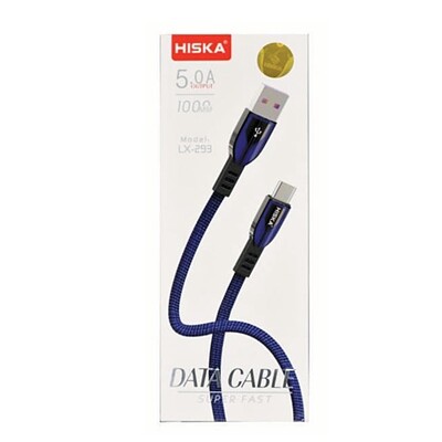 کابل هیسکا HISKA مدلLX- 293 تایپ سی ( TAYP-C )  طول 1 متر