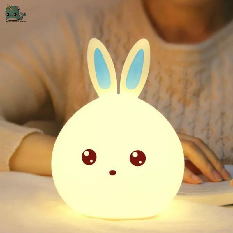 چراغ خواب ضربه ای و شارژی طرح خرگوش (دارای ایراد جزئی)