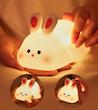 چراغ خواب سیلیکونی ضربه ای طرح خرگوش