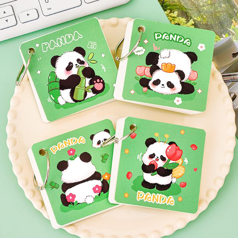 دفترچه حلقه ای پاندا سبز