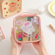 کیف شفاف آرایشی کارتونی