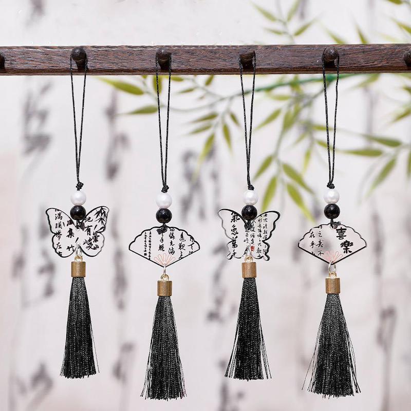 آویز کیف و کلید طرح کالیگرافی چینی