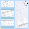 ست 4 تکه خط کش، گونیا و نقاله طرح فضانورد