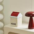 سطل رومیزی طرح home رنگ قرمز