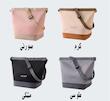 رنگبندی کیف غذا دو رنگ با بند دوشی