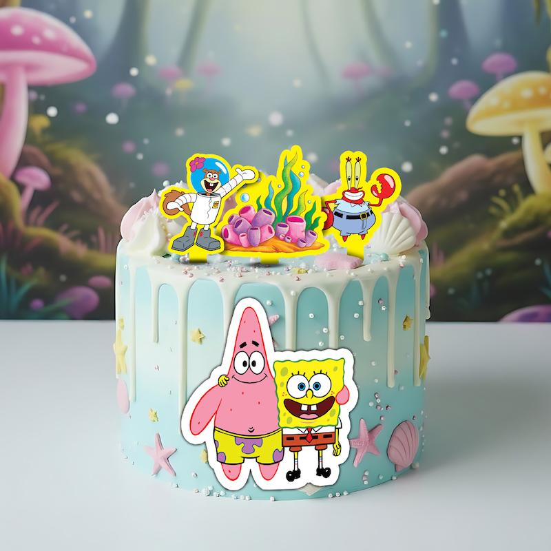 تاپر کیک باب اسفنجی | چاپ باکیفیت و ضدآب