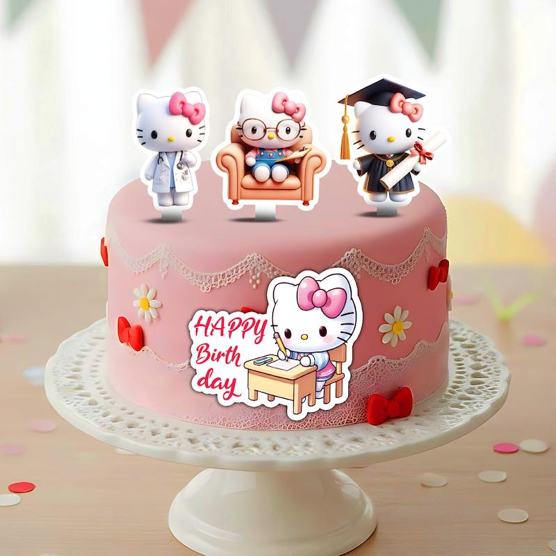 تاپر کیک هلو کیتی | فانتزی، دخترانه و ضدآب