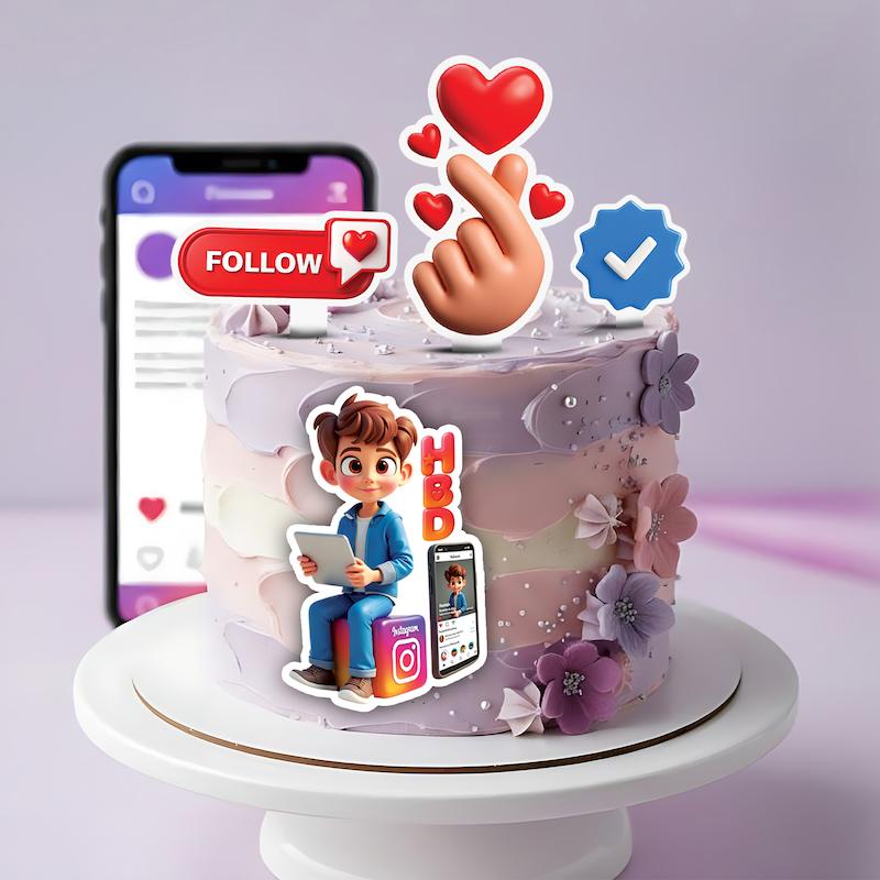 تاپر کیک اینستاگرام | ترندی، مدرن و ضدآب