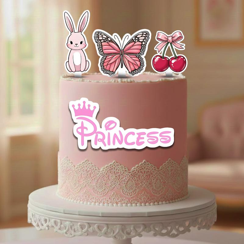 تاپر کیک دخترونه | فانتزی، لطیف و ضدآب