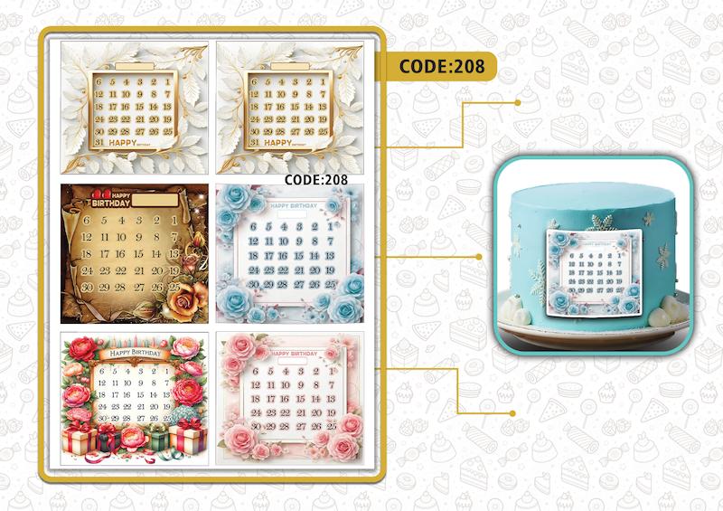 تاپر کیک تقویم روز تولد | خاص و شخصی‌سازی‌شده