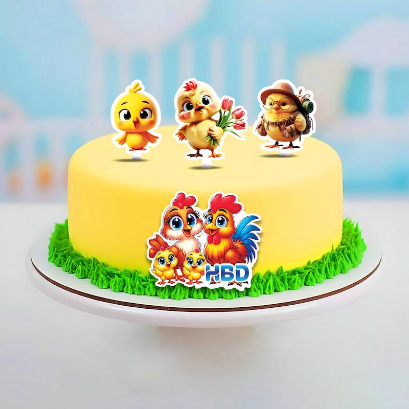 تاپر کیک جوجه | فانتزی، کودکانه و ضدآب