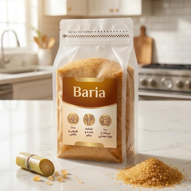 شکر قهوه‌ای نیشکر اصل