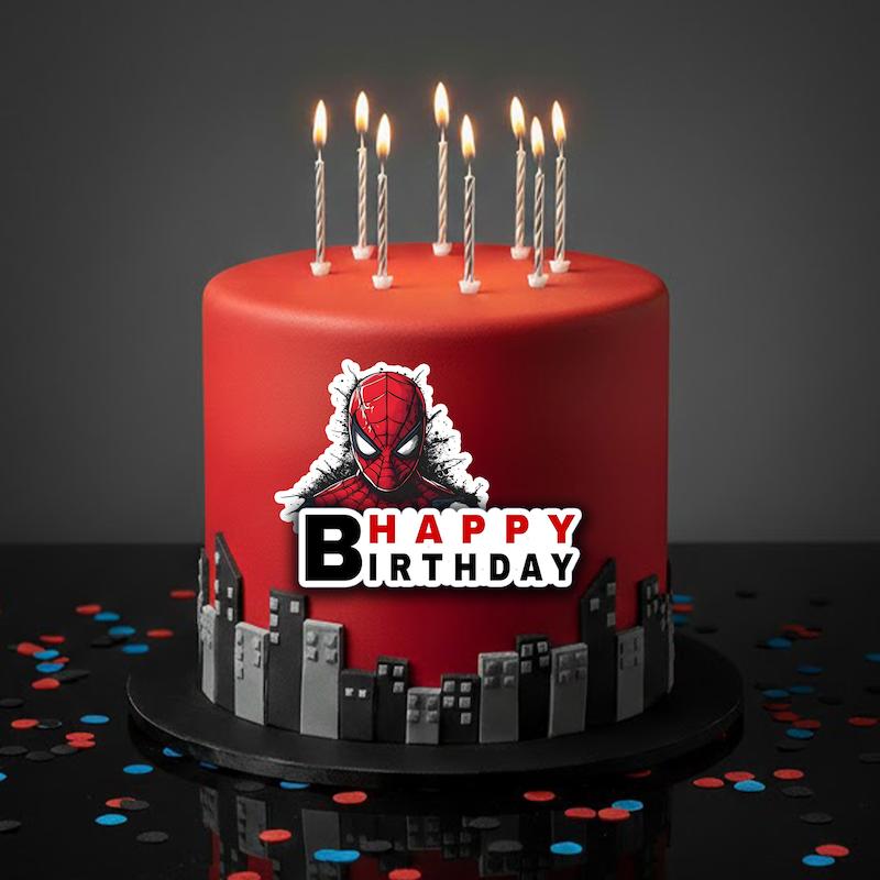 تاپر دیواره کیک مردعنکبوتی (غیرخوراکی)