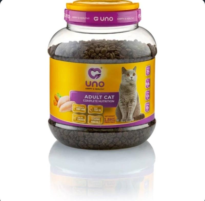 غذای خشک گربه بالغ اونو (uno) با طعم مرغ بسته 2kg