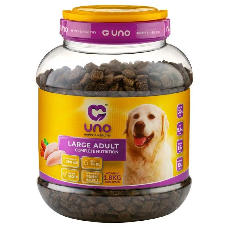 غذا خشک سگ اونو( uno) با طعم مرغ بسته 2kg