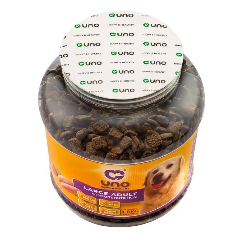 غذا خشک سگ اونو( uno) با طعم مرغ بسته 2kg