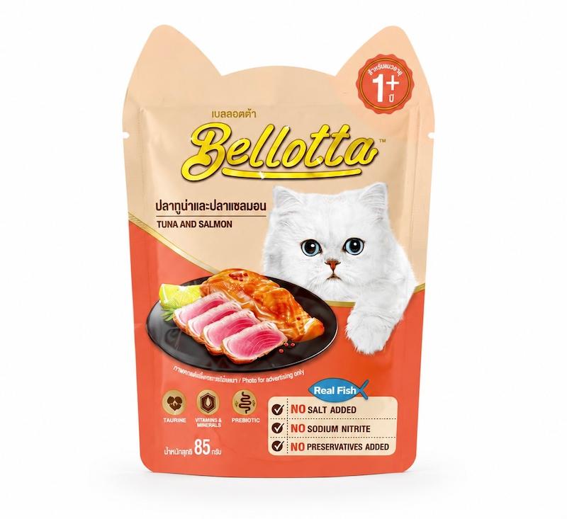 پوچ گربه بالغ برند بل لوتا bellotta طعم تن ماهی و سالمون