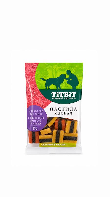 تشویقی سگ پاستیل گوشتی TiTBiT با طعم گوشت بره، کرنبری و عسل 