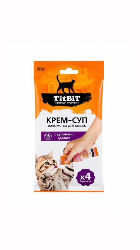 بستنی گربه TiTBiTبا طعم گوشت خرگوش بسته ۴عددی