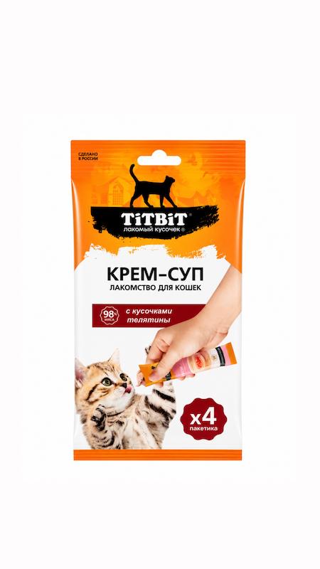بستنی گربه TiTBiT با طعم گوشت بسته ۴عددی