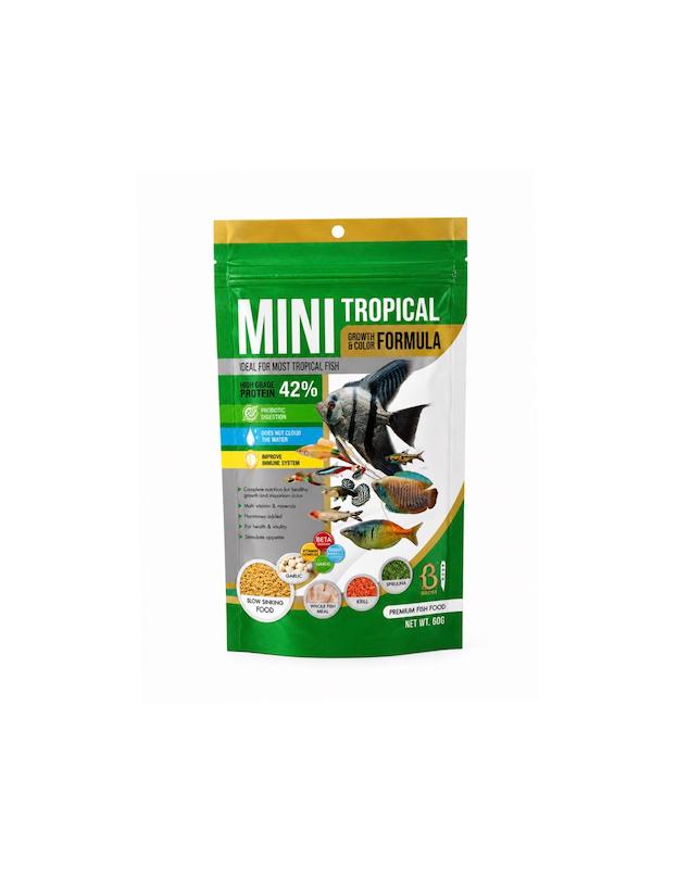 غذای ماهیان آکواریومی Mini Tropical Growth & Color Formula 