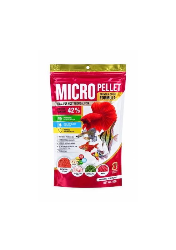 غذای ماهی میکرو Micro Pellet – Growth & Color Formula