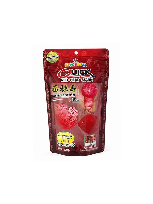 غذای ماهی فلاورهورن اکیکو OKIKO Quick Red Head Mark – Astaxanthin Plus