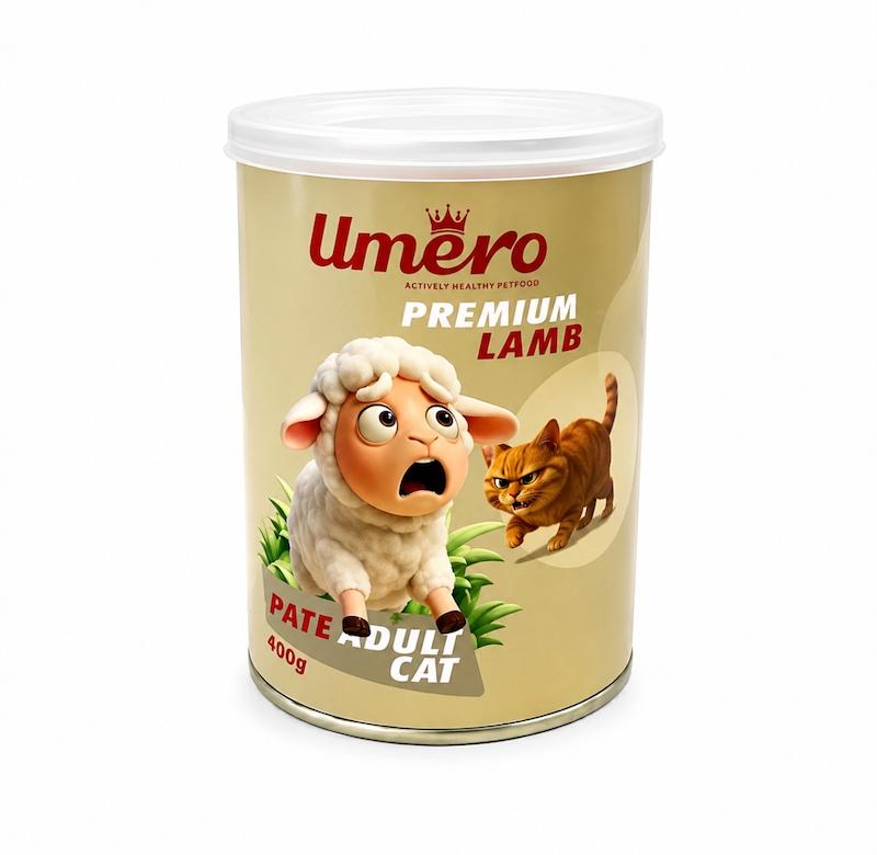 کنسرو گربه برند اومرو(umero)با طعم بره ۴۰۰gr