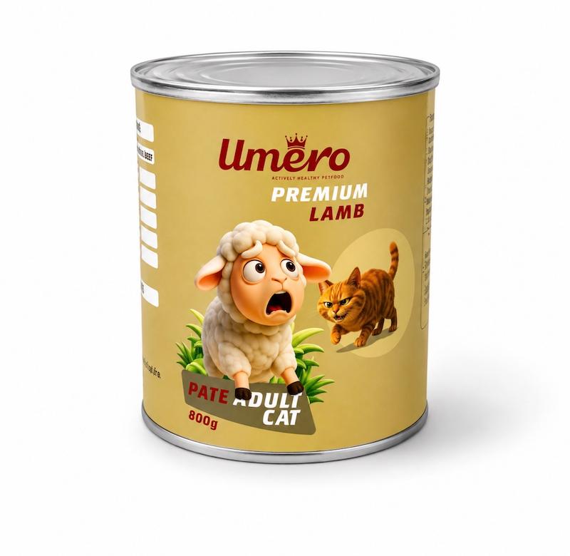 کنسرو گربه برند اومرو(umero)طعم بره ۸۰۰gr