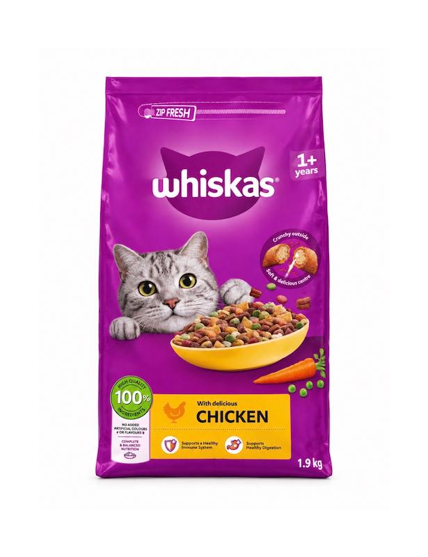 غذا خشک گربه ویسکاس با طعم مرغ 1.9kg
